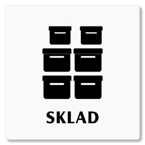 Sklad, 80x80mm, bílá, Nevada